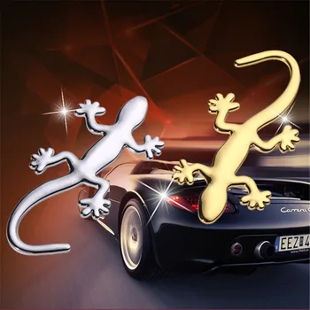 Gecko 3D Metal Car Sticker Car Body Lizard Sticker Car Styling Гущер Sticker Auto Decals Exterior Decoration Автомобилни Аксесоари