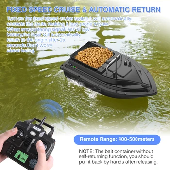 GPS Fishing Bait Boat with Large Баит Container Automatic Bait Boat 400-500М Remote Range D16B Finder Speedboat Fishing Tool