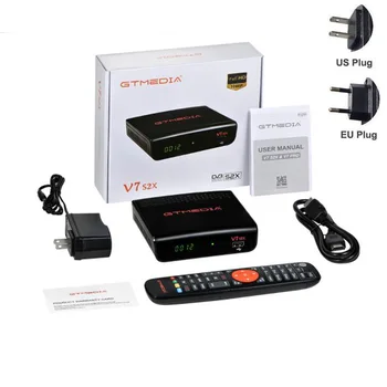 GTMEDIA V7S2X TV Receiver V7 S2X USB Digital Top Box 1080P Decoder TV Box for DVB-S2, DVB-S2X Support H. 265 Upgrade Freesat V7S