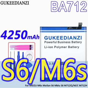GUKEEDIANZI BA712 4250mAh Батерия с Голям Капацитет За MEIZU M6s Meilan S6 Mblu S6 M712Q/M/C M712H
