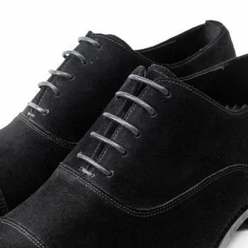 Hanmce 2021 Hot Selling Luxury Dress Обувки US 6 - 14 size Elastic band Derby Men Shoes