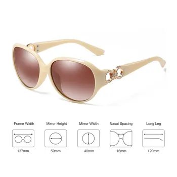 HBK Нови Модни дамски Поляризирани Слънчеви Очила на Луксозната Марка, Дизайн Диамантени Вино-Червени Очила, Бижута Шофиране Очила с UV400