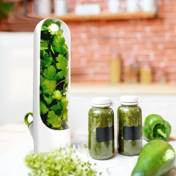 Herb Storage Capsule Case Fresh-Keeping Box Cup Type Food Storage Container Зеленчукови Консервационная Бутилка за Копър Кориандър