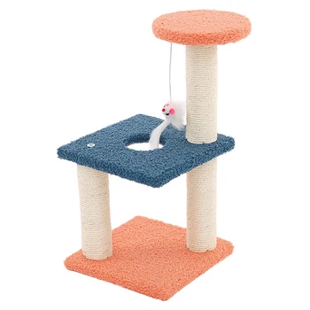 HOOPET Cat Tree Play Exercise Cat Toy 3-Слойная Котка Сезал Драскотини Стълбове, Мебели