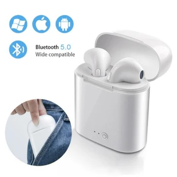 I7s tws Bluetooth Слушалки 5.0 Слушалки Безжични Слушалки Стерео Бас ушите Спортни Водоустойчиви Слушалки в наличност