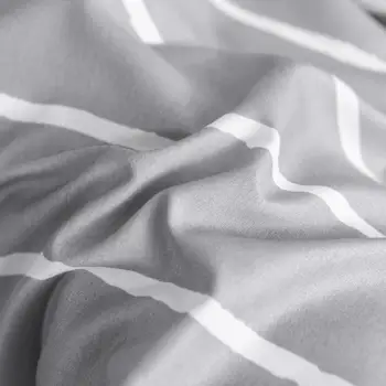 J grey stripe Bedding Fashion Bedding Set Home Textile Classic Пухени Спално бельо Single Queen King Size 3/4ШТ Dropshipping