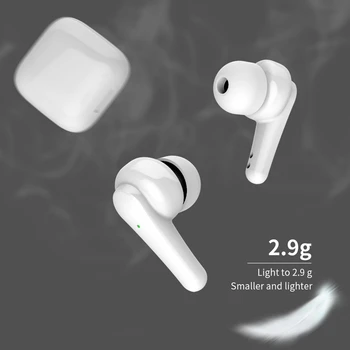 J6 TWS Bluetooth 5.2+ EDR Слушалки Безжични Слушалки 9D Стерео Спортни Водоустойчиви Слушалки с микрофон