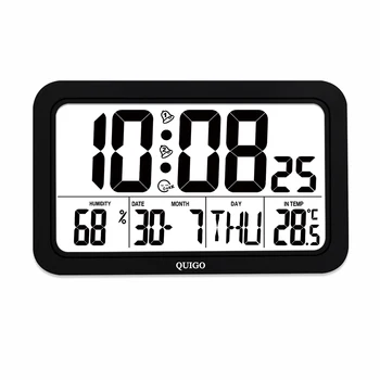 JIMEI H163H-light Многофункционален Calenda LCD alarm clock, с монтиран на стената Окачен Маса Стои Голям Дисплей С Подсветка