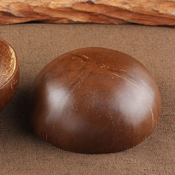 Jumbo Coconut Bowl Натурални Ръчно Изработени Занаяти Салата Ориз, Плодове Купата Занаят, Декорация На Съдове За Готвене, Прибори Творческа Обвивка