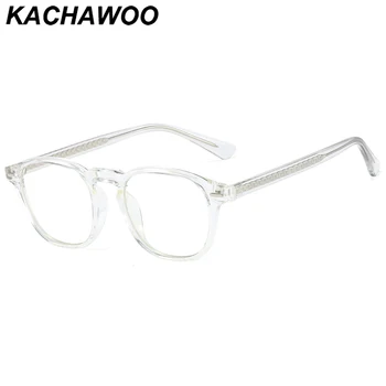 Kachawoo blue light blocking glasses for men retro optical glasses frame women TR90 black blue grey trending spectacles frame