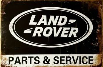 Landrover Parts Service Rustic Metal Tin Sign Pub Bar Decoration Tin Sign Shabby Chic Home Decor Плака Wall Art Cave Man