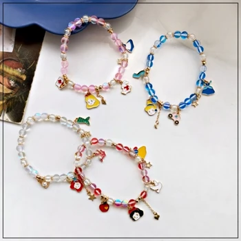 LANIWOO Сладко Cartoon Bead Bracelets 2021 New fashion Jewelry For Girls Children Wholesale Аксесоар