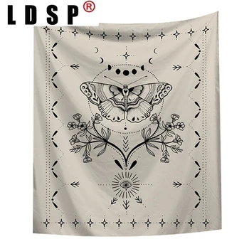 LDSP Nordic Psychedelic Hanging Fabric Background Wall Covering Home Decor Wall Art Одеяло Гоблен Спалня виси 95*73см