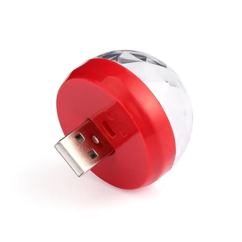 LED Car USB Atmosphere DJ Light Mini RGB Colorful Music Sound Lamp for USB-C Phone Surface Enjoy Christmas Day Gift