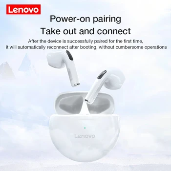 Lenovo HT38 TWS Bluetooth Слушалки 9D Stere Мини Слушалки Безжични Слушалки с микрофон Детска Слушалки