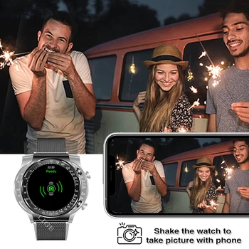 LIGE 2021 Dial Покана Smart Watch Men 1.3-инчов Нов Пълен Сензорен Екран Стомана Каишка Мъжки Часовник Спорт Здраве Тракер Smartwatch За Мъже