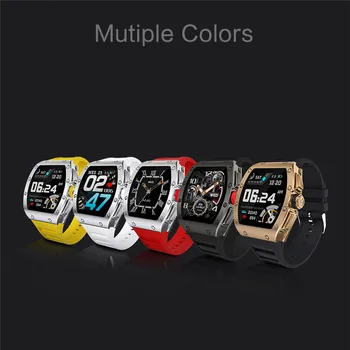 M2 Smart Watch Men Heart Rate Monitor Sport Gold Band 1.3 инчов IPS Сплав Калъф IP68 Водоустойчив Smartwatch За Android и IOS Телефон