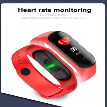 M4 Цветен Екран Smart Wristband Heart Rate Monitor Фитнес Тракер Smart Band Blood Pressure Music Control За IOS Xiaomi Band