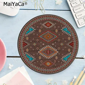 Maiyaca Custom Skin Persian Rug Style Customized Gaming laptop round mouse Pad gaming Мишка Rug For PC Laptop Notebook