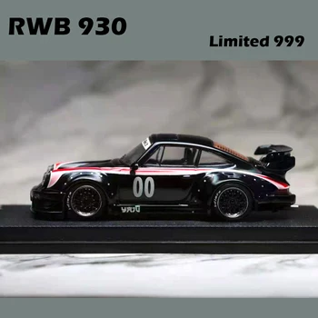 MC 1/64 Модел Автомобил Porsche RWB 930 High Trail Метални Сплави Гласове Автомобил Колекция Дисплей