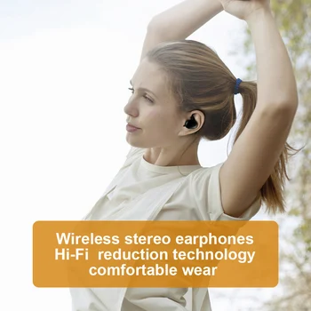Mini Dual TWS Bluetooth 5.0 Слушалки True Wireless Слушалки 3D Стерео Звук Слушалки Двоен Микрофон С Зарядно Кутия