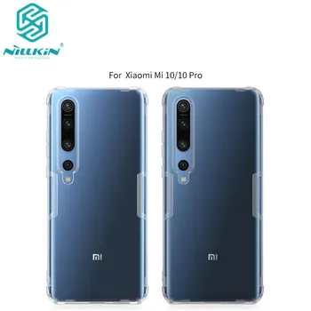 Nillkin за Xiaomi Mi 10 калъфи за телефони Прозрачен прозрачен мек силиконов TPU калъф Защитно покритие за Xiaomi Mi10 pro dust plug против