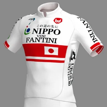 Nippo ViniFantini Men Cycling Jersey Дишаща МТБ Short Sleeve Тениски Триатлон Риза Top Quick Dry 2020 Maillot Ropa Ciclismo