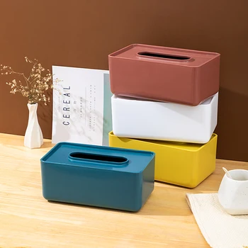 Nodic Tissue Boxes Правоъгълна Кутия За Съхранение на Салфетки Диспенсер за Кърпа за Баня, Кухня, Офис Кутии за Мокри Кърпички с Капак