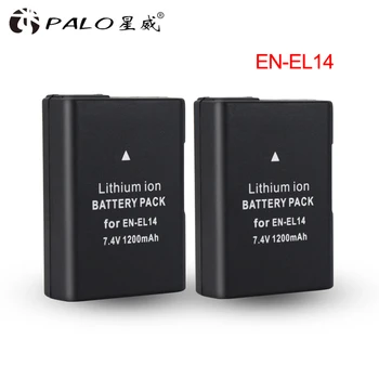 PALO EN-EL14 EN-EL14A ENEL14 Батерия за Nikon D3100 D3200 D3300 D3400 D3500 D5600 D5100 D5200 P7000 Цифрови Батерии