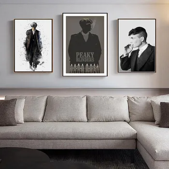Peaky Blinders Season TV Series Платно Paintings TV Character Posters and Monder Wall Art Pictures for Living Home Decoration