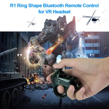 R1 Ring shape 3D 4.0 VR Controller Wireless Gamepad Joystick Gaming VR Remote Control for lOS Android smartphone