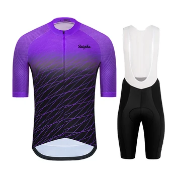 Ralvpha 2021 Летни Велосипедни Костюми Пътен Велосипед Облекло Мъжки Панталони С Пластрон Комплект Под Наем Джърси Риза Майо Ciclismo
