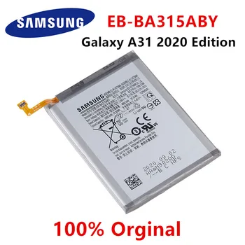 SAMSUNG Original EB-BA315ABY 5000mAh Батерия За Мобилен телефон Samsung Galaxy A31 2020 Издание на SM-A315F/DS, SM-A315G/DS