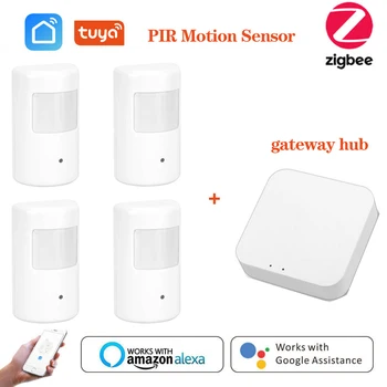 Sasha Zigbee Human Body Sensor Wireless Smart Body Movement PIR Motion Sensor Zigbee 3.0 Use With Портал на Hristo Smart Life App