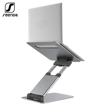 SeenDa Aluminum Laptop Stand Stretchable Heighten Ергономичен Дизайн на Притежателя на Поставка за Лаптоп MacBook Air Pro 11-17 см