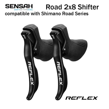 SENSAH Groupset REFLEX Road Bike Shifter 2x8 Способи на Спирачния Лост, Колоездене, превключватели SHIMANO заден превключвател Sora Tiagra Claris