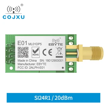 Si24R1 2.4 GHz 20dBm 100mW 2.5 km Range DIP RF Module cojxu E01C-ML01DP5 Радиоприемник за подмяна на nRF24L01