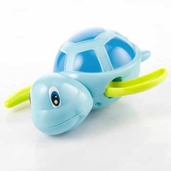 Single Sale Сладко Cartoon Animal Tortoise Classic Baby Water Toy Бебе Swim Turtle Wound up Chain Clockwork Kids Beach Bath Toys
