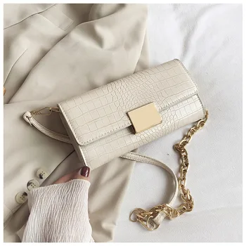 SWDF Модни Реколта чанти за жени от 2021 Крокодил модел Наплечный портфейл Луксозни чанти, Дамски чанти дизайнерски дамски чанти чантата