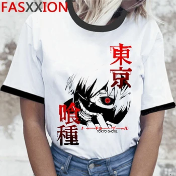 Tokyo Ghoul Kaneki Ken clothes men 2021 plus size white t shirt гръндж kawaii t-shirt tumblr