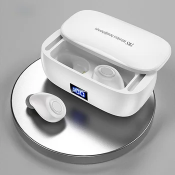TWS Bluetooth 5.1 Слушалки 2200mAh зарядно устройство ще захранване на Скоростната Безжични Слушалки 9D Стерео Спортни Водоустойчиви Слушалки Слушалки С Микрофон