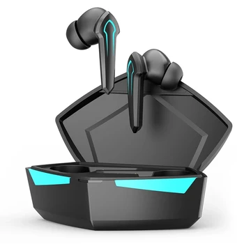 TWS Gaming Bluetooth 5.1 Слушалки Безжични Стерео Слушалки С Ниско Закъснение Тъчпад Слушалки 13 mm Подвижна Макара Слушалки за мобилни игри