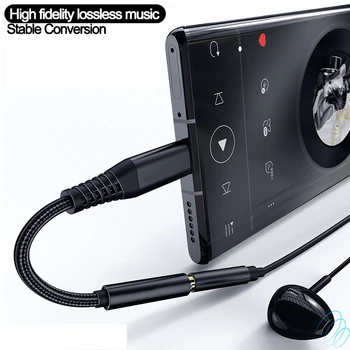 Type C 3.5 Жак за Слушалки Аудио Aux Кабел за xiaomi USB до 3,5 мм, Слушалки, Адаптер За SAMSUNG Galaxy Note 10 20 Plus S10 S20
