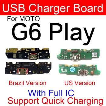 USB Charger Jack Dock Board За Motorola Moto G6 Play Charging Jack Port Connector Flex Кабел Board резервни Части За Ремонт на