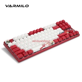 Varmilo Koi MY68 ръчна жични клавиатура ключ статично капацитет V2 бяла детска клавиатура с подсветка