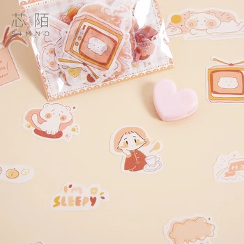 XINAHER 50 бр/пакет kawaii момиче Journal paper sticker САМ decoration sticker for album scrapbooking label sticker