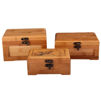 Бамбуковое Занаят Принцеса Корея, Бамбук Ковчег За Бижута, Дървена Кутия За Съхранение На Бижута Са Подбрани Кутия За Подарък Кутия