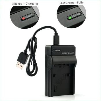 Батерия LANFULANG и зарядно USB за Panasonic CGA-DU21 и NV-GS230 NV-GS320 VDR-D300 VDR-M70 VDR-M50 VDR-D210