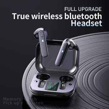 Безжични Слушалки R20 Bluetooth 5.0 Слушалки Безжични Слушалки Led Дисплей IPX7 Водоустойчив С Премиальным Звук Зашеметяващи Слушалки