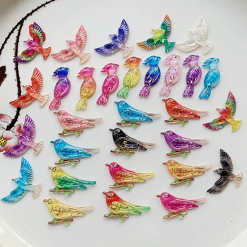 Безплатна доставка на 30 бр. Различни форми на птици плоски гърба кристали Направите декоративни аксесоари с направи си САМ бижута scrapbooking